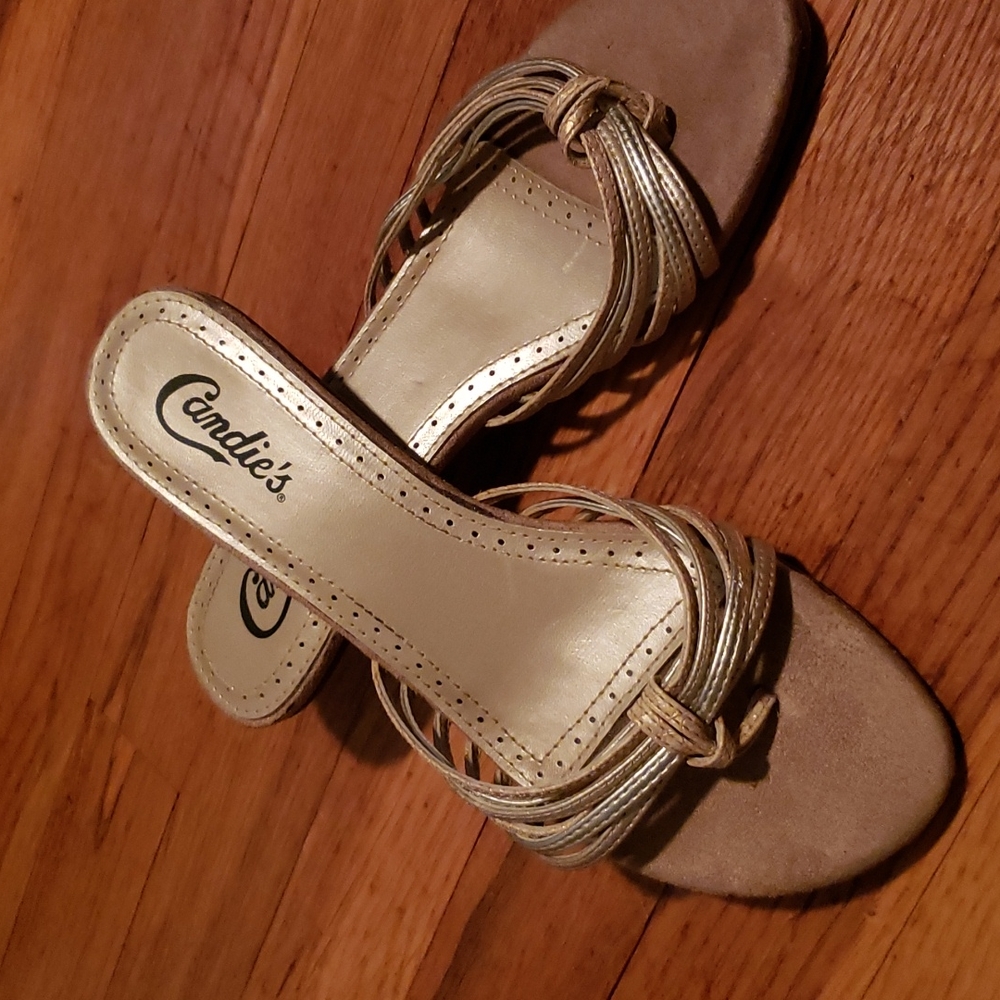 Candies low heel flip flops - vintage